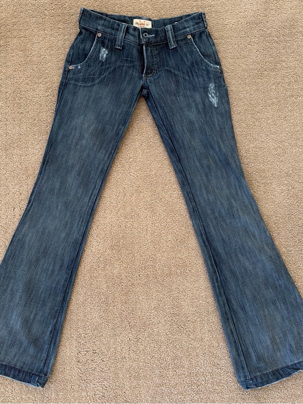 Frankie B Women’s Dark Blue Flared Jeans